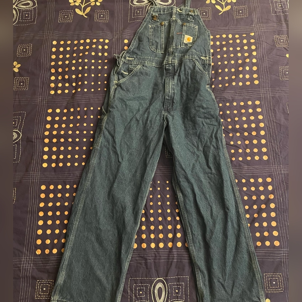 Carhartt Blue Denim Overalls
